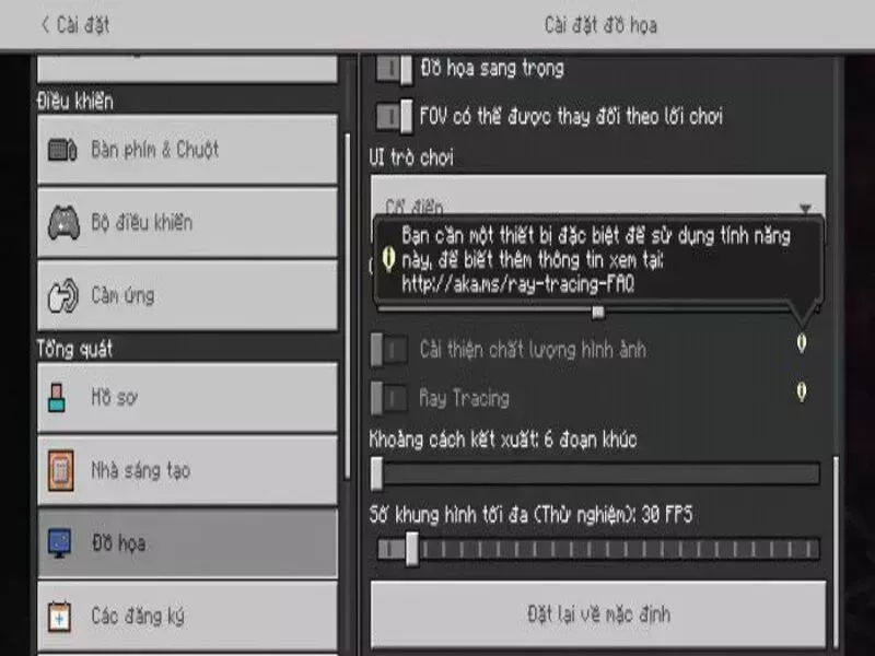 Minecraft cho người mới - Tối ưu điều khiển và đồ họa để chơi mượt