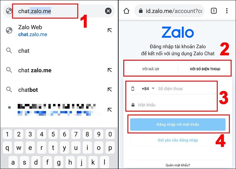 Đăng nhập Zalo Web trên 2 điện thoại cùng lúc